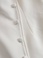 Elegant Asymmetrical Buttoned Dress