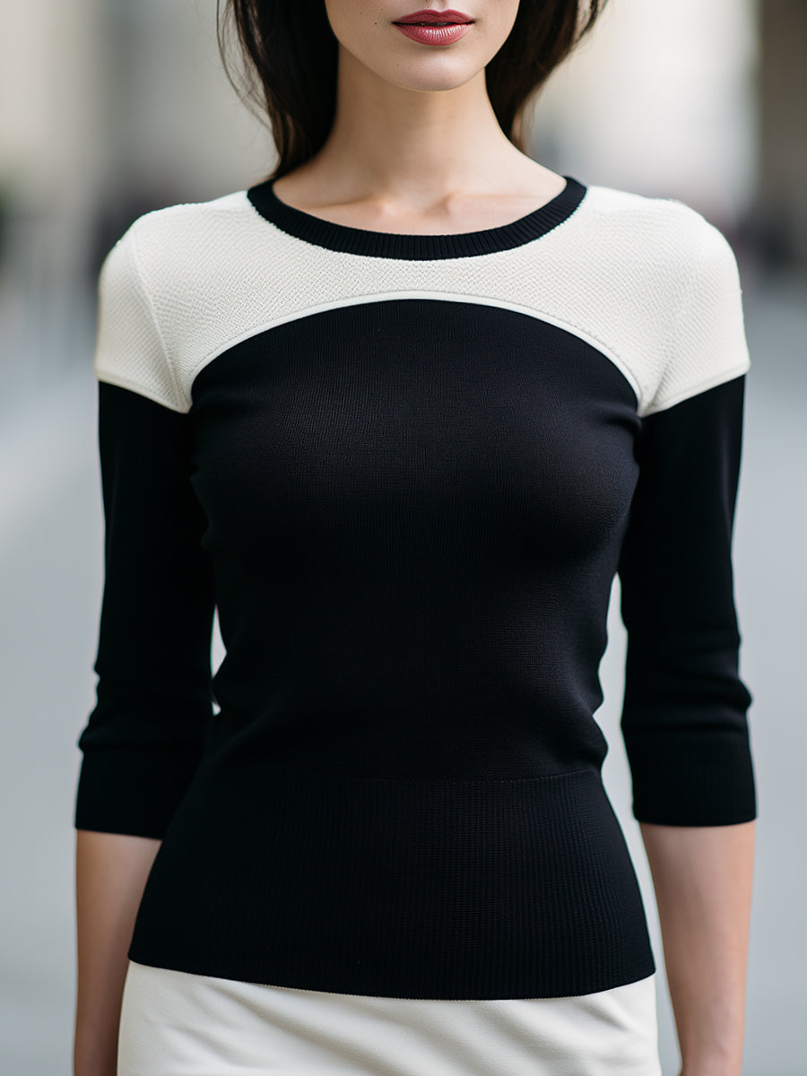 Charlotte Contrast Knit